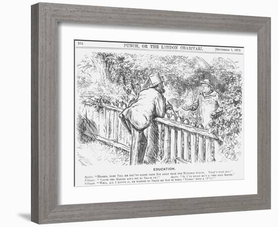 Education, 1872-Charles Samuel Keene-Framed Giclee Print