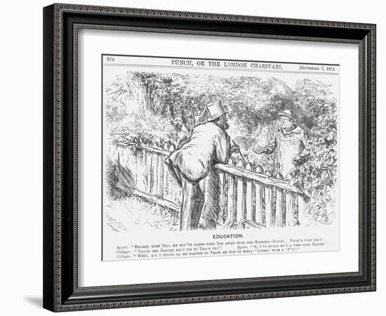 Education, 1872-Charles Samuel Keene-Framed Giclee Print