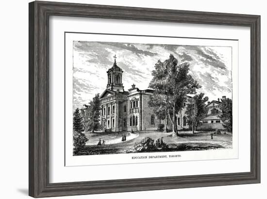 Education Department, Toronto, Ontario, Canada, 19th Century-null-Framed Giclee Print