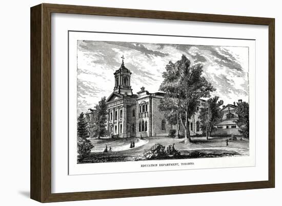 Education Department, Toronto, Ontario, Canada, 19th Century-null-Framed Giclee Print