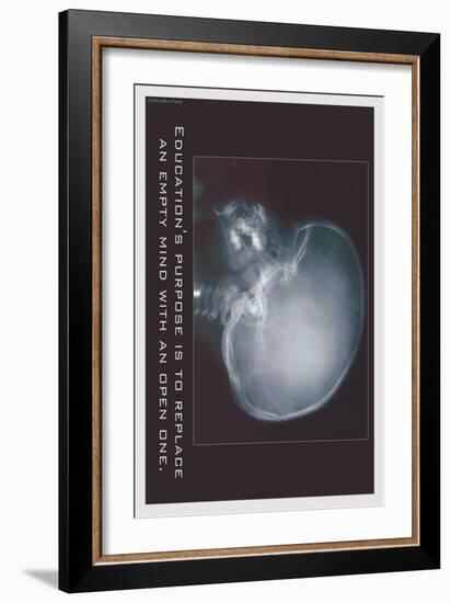 Education for an Empty Mind-null-Framed Art Print