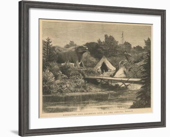 Education for Colonial Life at the Crystal Palace, Sydenham-null-Framed Giclee Print