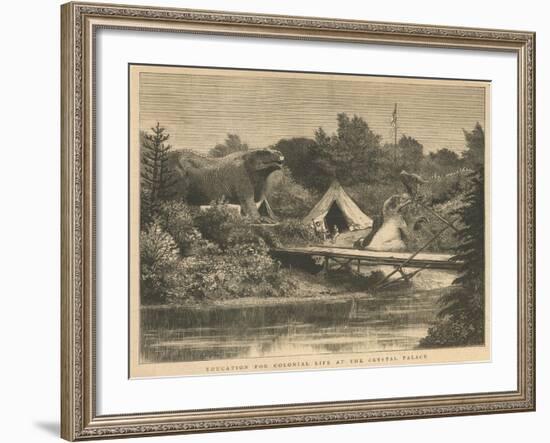 Education for Colonial Life at the Crystal Palace, Sydenham-null-Framed Giclee Print