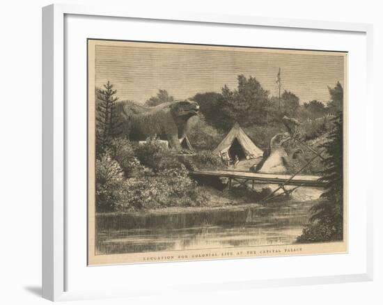 Education for Colonial Life at the Crystal Palace, Sydenham-null-Framed Giclee Print