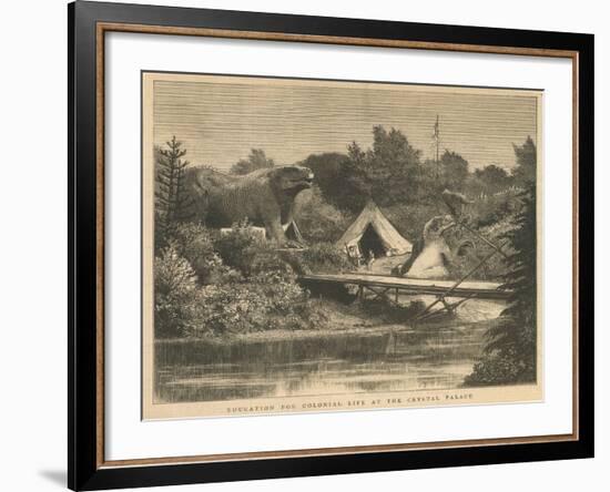 Education for Colonial Life at the Crystal Palace, Sydenham-null-Framed Giclee Print