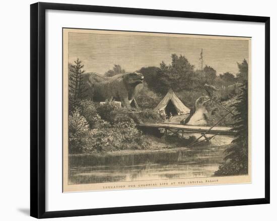 Education for Colonial Life at the Crystal Palace, Sydenham-null-Framed Giclee Print