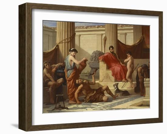 Education in Sparta, 1889-Luigi Mussini-Framed Giclee Print