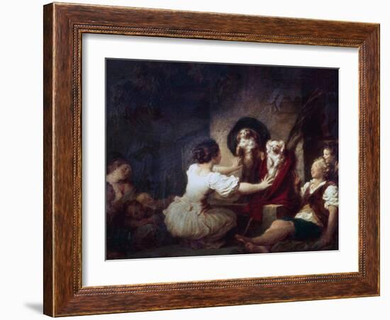 Education Is All, 1780-Jean-Honore Fragonard-Framed Giclee Print