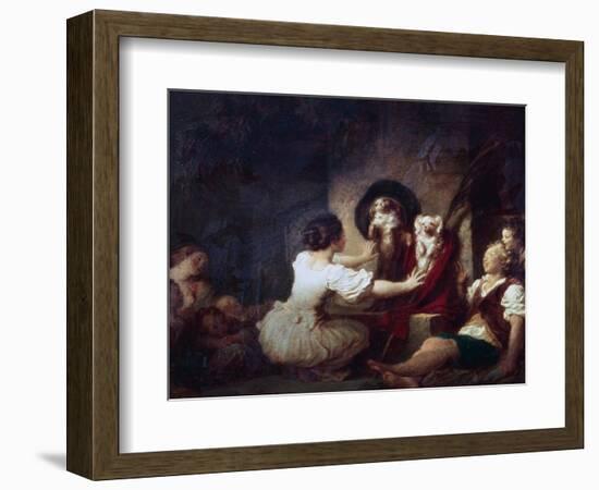 Education Is All, 1780-Jean-Honore Fragonard-Framed Giclee Print