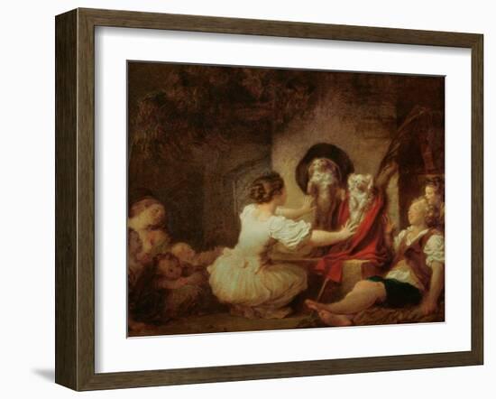 Education is All, c.1780-Jean-Honoré Fragonard-Framed Giclee Print