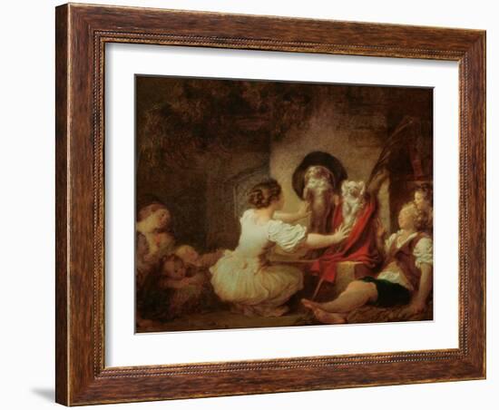 Education is All, c.1780-Jean-Honoré Fragonard-Framed Giclee Print