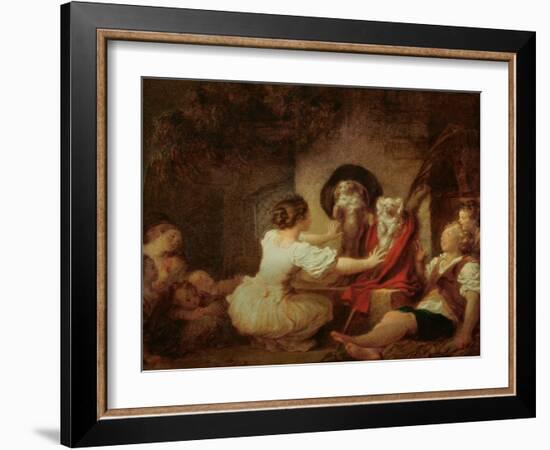 Education is All, c.1780-Jean-Honoré Fragonard-Framed Giclee Print