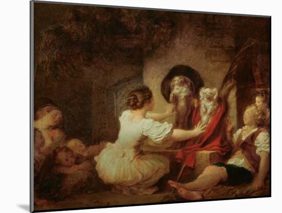 Education is All, c.1780-Jean-Honoré Fragonard-Mounted Giclee Print