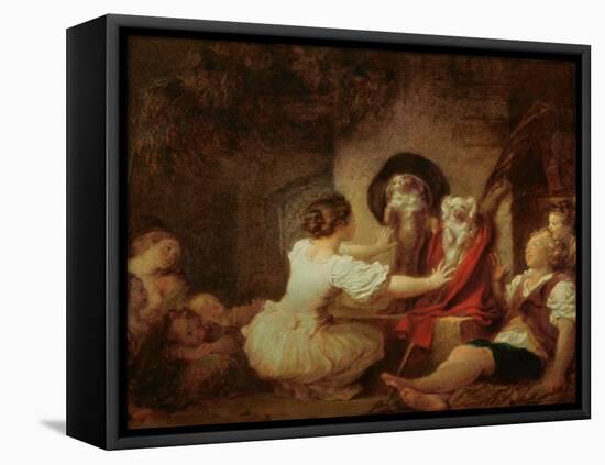 Education is All, c.1780-Jean-Honoré Fragonard-Framed Premier Image Canvas