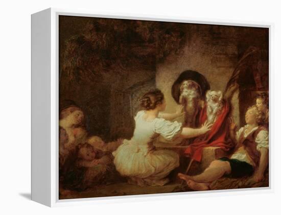 Education is All, c.1780-Jean-Honoré Fragonard-Framed Premier Image Canvas