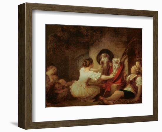 Education is All, c.1780-Jean-Honoré Fragonard-Framed Giclee Print