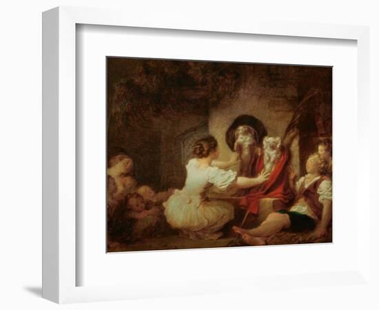 Education is All, c.1780-Jean-Honoré Fragonard-Framed Giclee Print