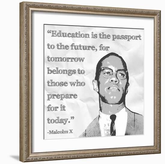 Education is the Passport to the Future-Veruca Salt-Framed Art Print