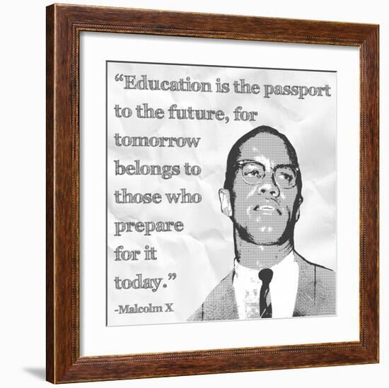 Education is the Passport to the Future-Veruca Salt-Framed Art Print