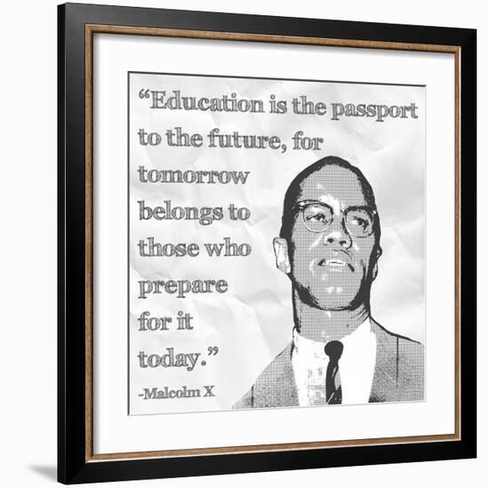 Education is the Passport to the Future-Veruca Salt-Framed Art Print