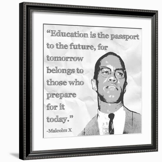 Education is the Passport to the Future-Veruca Salt-Framed Art Print