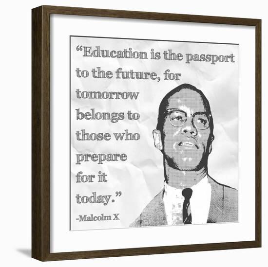 Education is the Passport to the Future-Veruca Salt-Framed Art Print