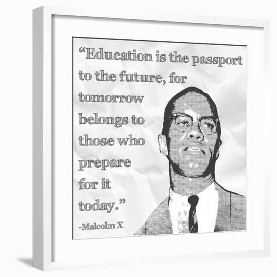 Education is the Passport to the Future-Veruca Salt-Framed Art Print