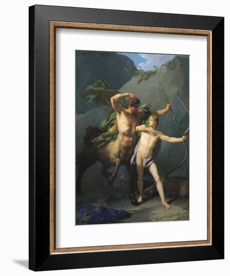 Education of Achilles by Chiron-Jean-Baptiste Regnault-Framed Art Print