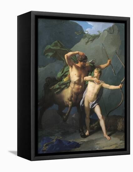 Education of Achilles by Chiron-Jean-Baptiste Regnault-Framed Stretched Canvas