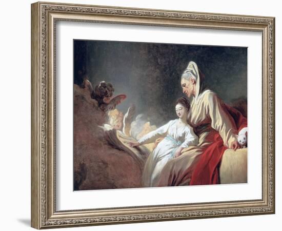 Education of the Virgin, C1773-Jean-Honore Fragonard-Framed Giclee Print