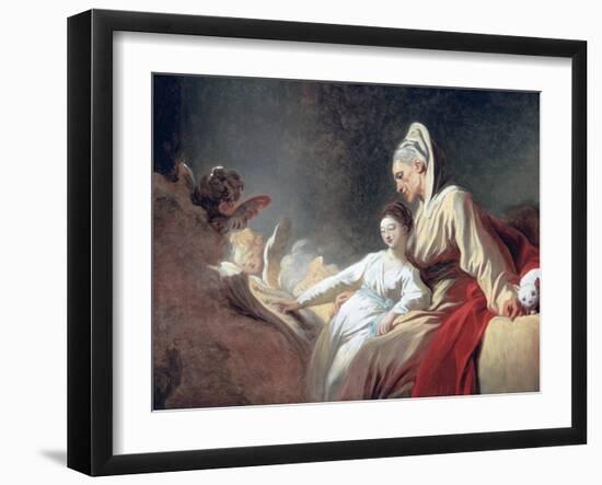 Education of the Virgin, C1773-Jean-Honore Fragonard-Framed Giclee Print