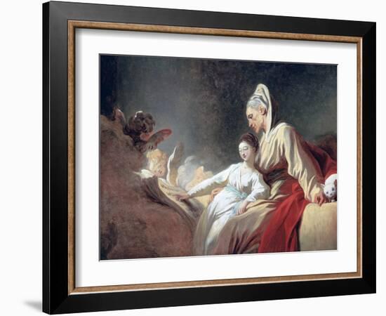 Education of the Virgin, C1773-Jean-Honore Fragonard-Framed Giclee Print
