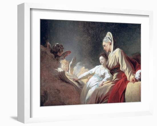 Education of the Virgin, C1773-Jean-Honore Fragonard-Framed Giclee Print