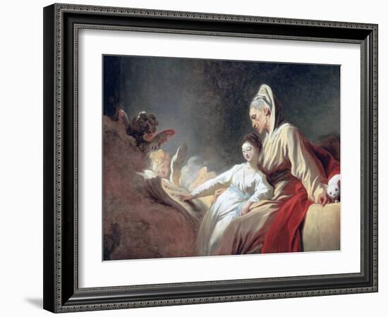 Education of the Virgin, C1773-Jean-Honore Fragonard-Framed Giclee Print