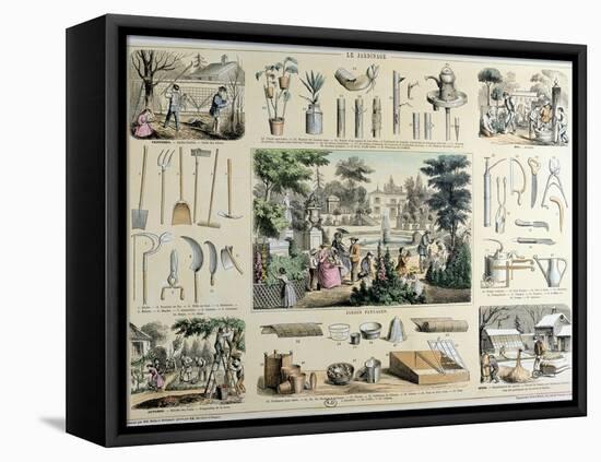 Educational Depiction of Gardening-Belin & Bethmont-Framed Premier Image Canvas