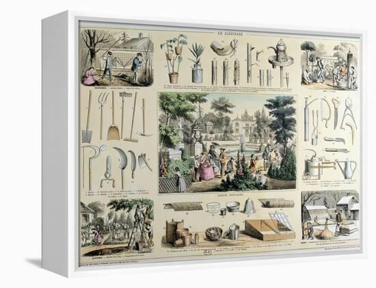 Educational Depiction of Gardening-Belin & Bethmont-Framed Premier Image Canvas