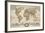 Educational World Map-Elizabeth Medley-Framed Art Print