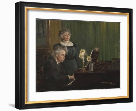 Edvard Grieg and Nina Grieg, 1898-Peder Severin Kroyer-Framed Giclee Print