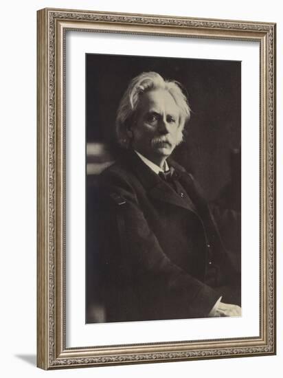 Edvard Grieg, Norwegian Composer and Pianist (1843-1907)-null-Framed Photographic Print