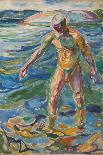 Summer Night At The Shore-Edvard Munch-Premium Giclee Print