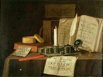 Vanitas Still Life Par Edwaert Collier (1642-1708), - Oil on Wood, 29X25,1 - Private Collection-Edwaert Colyer or Collier-Giclee Print