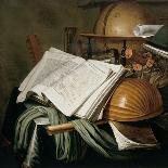 Vanitas Still Life Par Edwaert Collier (1642-1708), - Oil on Wood, 29X25,1 - Private Collection-Edwaert Colyer or Collier-Giclee Print