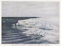 The Great Ice Barrier Looking East from Cape Crozier in Antarctica-Edward A. Wilson-Stretched Canvas