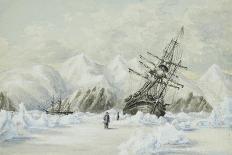Hm Ships Enterprise and Investigator, Drifting Down Barrow Strait-Edward Adams-Giclee Print