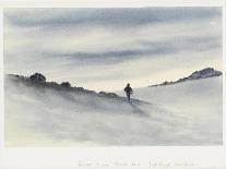 Sledge Hauling on Ski. A Grey Day on the Great Ice Barrier, 1903-Edward Adrian Wilson-Giclee Print
