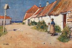 Seaside Cottages with Dovecot-Edward Arthur Walton-Giclee Print