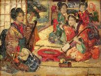 Geisha Girls in a Japanese Garden-Edward Atkinson Hornel-Framed Giclee Print