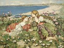 Swans, Lilies and Iris, 1899-Edward Atkinson Hornel-Giclee Print