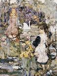 Young Girls in a Field of Cornflowers-Edward Atkinson Hornel-Giclee Print