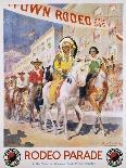 Rodeo Parade Northern Pacific Railroad Poster-Edward Brener-Framed Giclee Print